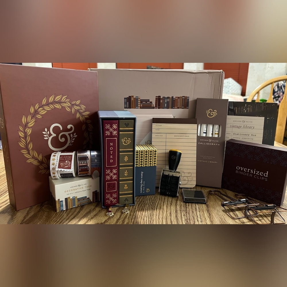 ISO Archer & Olive September 2023 Subscription Box Vintage Library